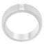 Men's 14K White Gold 1/4 ct. TDW Diamond Channel Band Ring