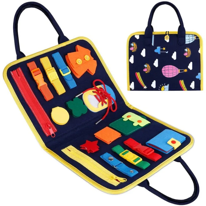 Montessori-Inspired Toddler Busy Board
