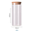 Contenants de stockage alimentaire en verre borosilicate recouverts de bambou