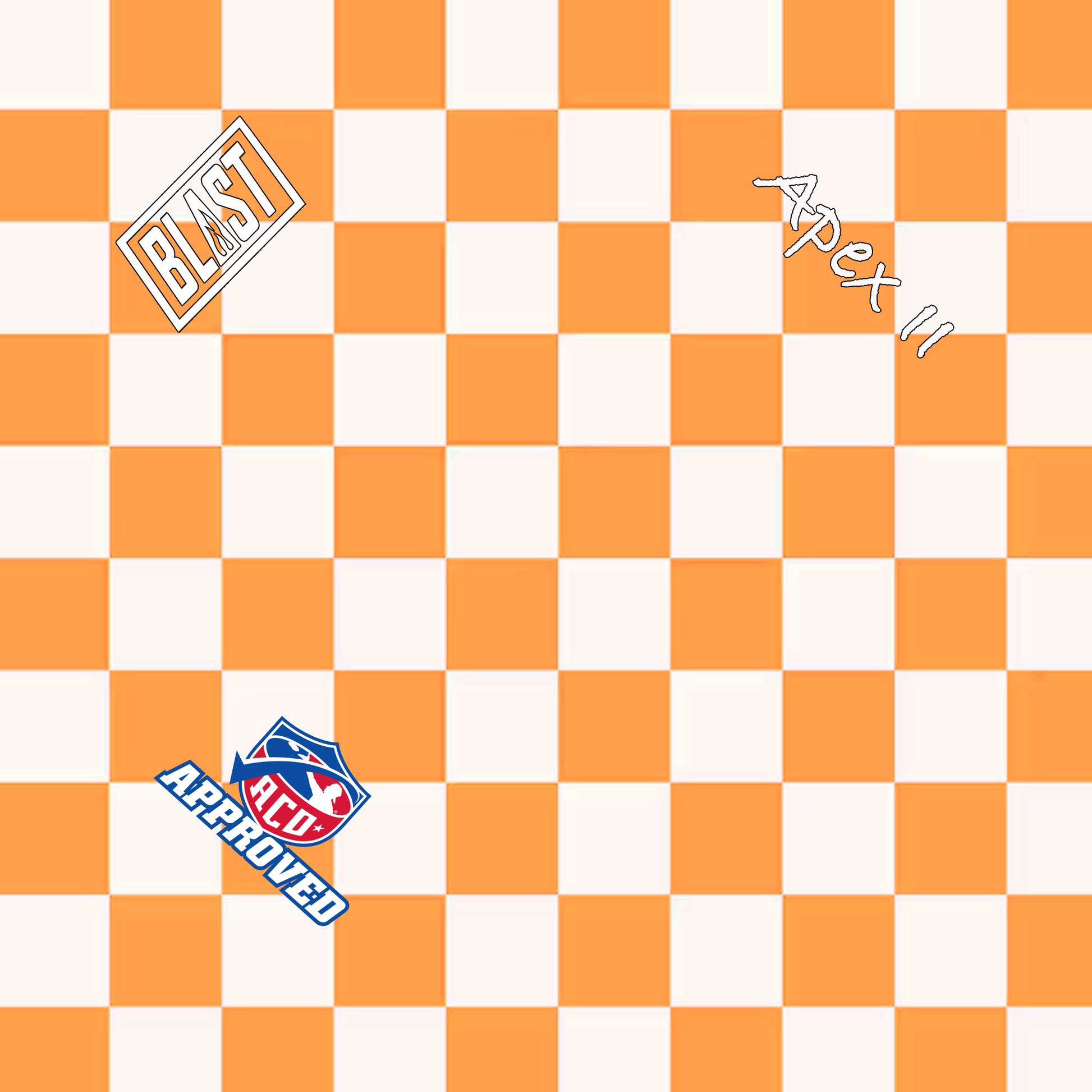 Vibrant Checkered Flag ACO Pro Bags - Available in Pink & Orange - Korvel