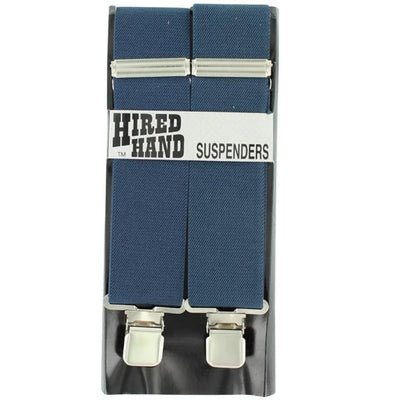 Premium Navy Elastic Suspenders for Men - Korvel