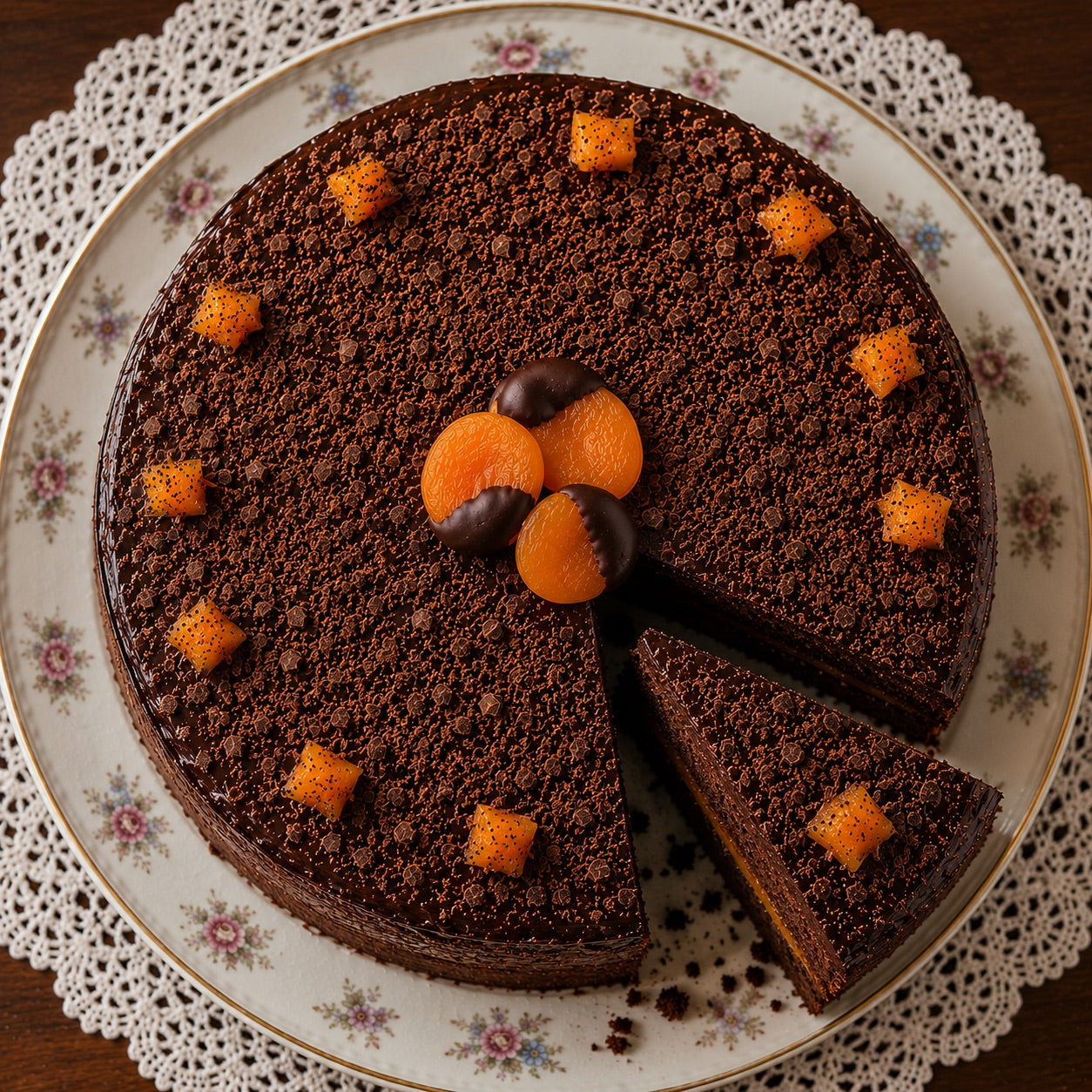 Sachertorte Sin Azúcar de Andy Anand – Pastel Clásico Austriaco de Chocolate 2.8 lb