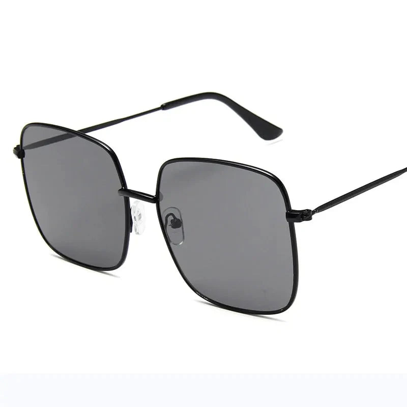 Lunettes de soleil carrées de luxe avec protection UV400