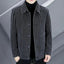 Manteau en laine à rayures arctiques pour hommes