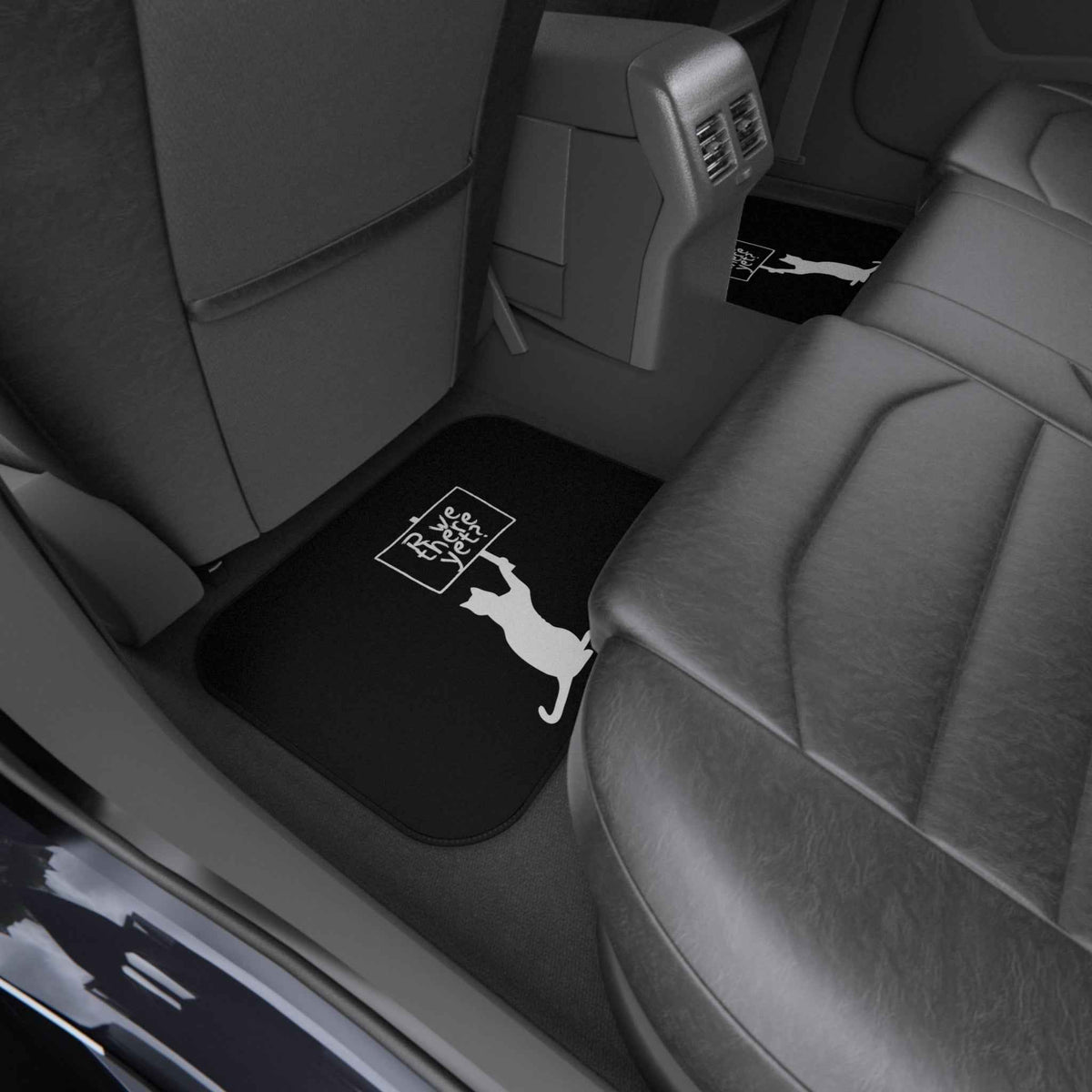 Are We There Yet? Cat Floor Mats – Set of 4