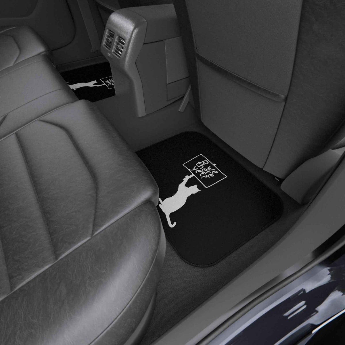Are We There Yet? Cat Floor Mats – Set of 4