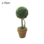 Arbre Bonsai Artificiel Élégant en Décor de Pot Rond