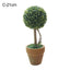 Arbre Bonsai Artificiel Élégant en Décor de Pot Rond
