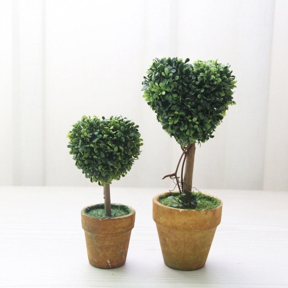 Arbre Bonsai Artificiel Élégant en Décor de Pot Rond
