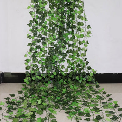 Artificial Ivy Leaf Garland - 2.4M Hanging Vines for Home Decor