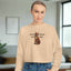 Artsy Fartsy Cat Lady Cropped Pullover - Fun & Comfy Fleece Apparel