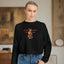 Artsy Fartsy Cat Lady Cropped Pullover - Fun & Comfy Fleece Apparel