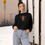 Artsy Fartsy Cat Lady Cropped Pullover - Fun & Comfy Fleece Apparel