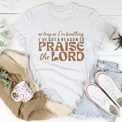 As Long As I'm Breathing Inspirational Tee