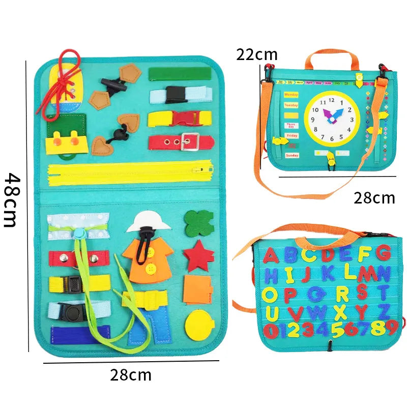Montessori-Inspired Toddler Busy Board