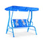 Outdoor Kids Patio Swing Bench with Canopy for 2