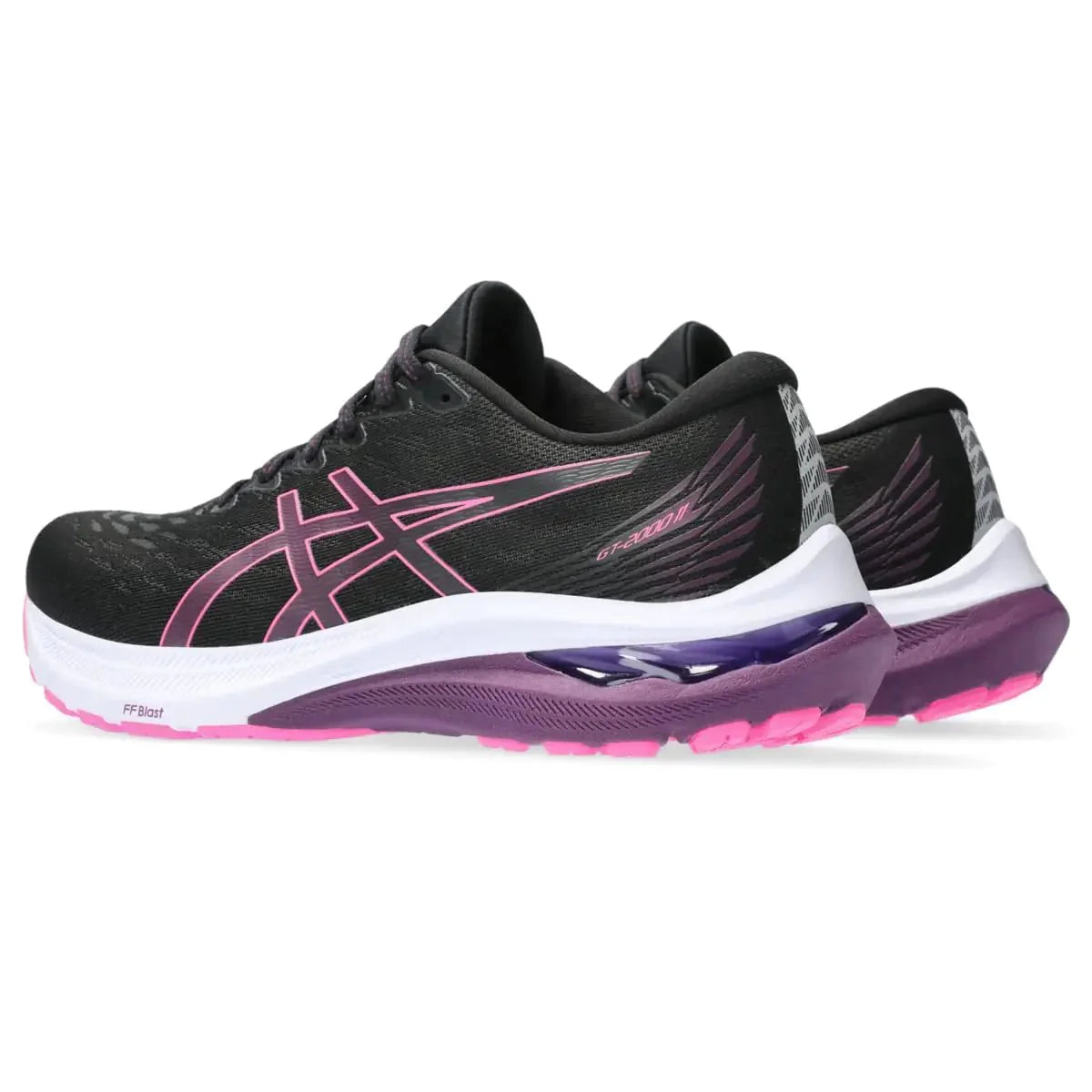 ASICS Women's GT-2000 11 Running Shoes - Black/Hot Pink