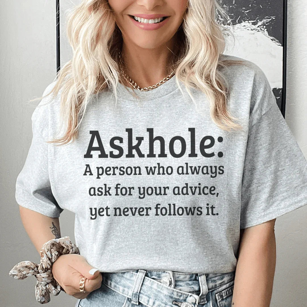 Askhole Tee - Soft Cotton T-Shirt - Korvel