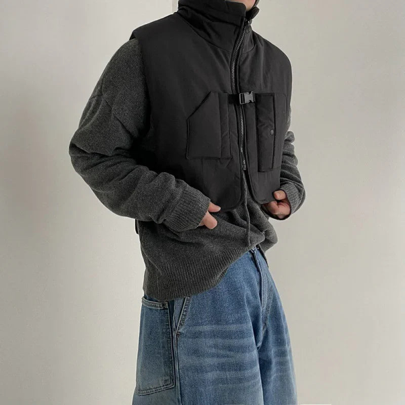 Veste sans manches décontractée de style coréen