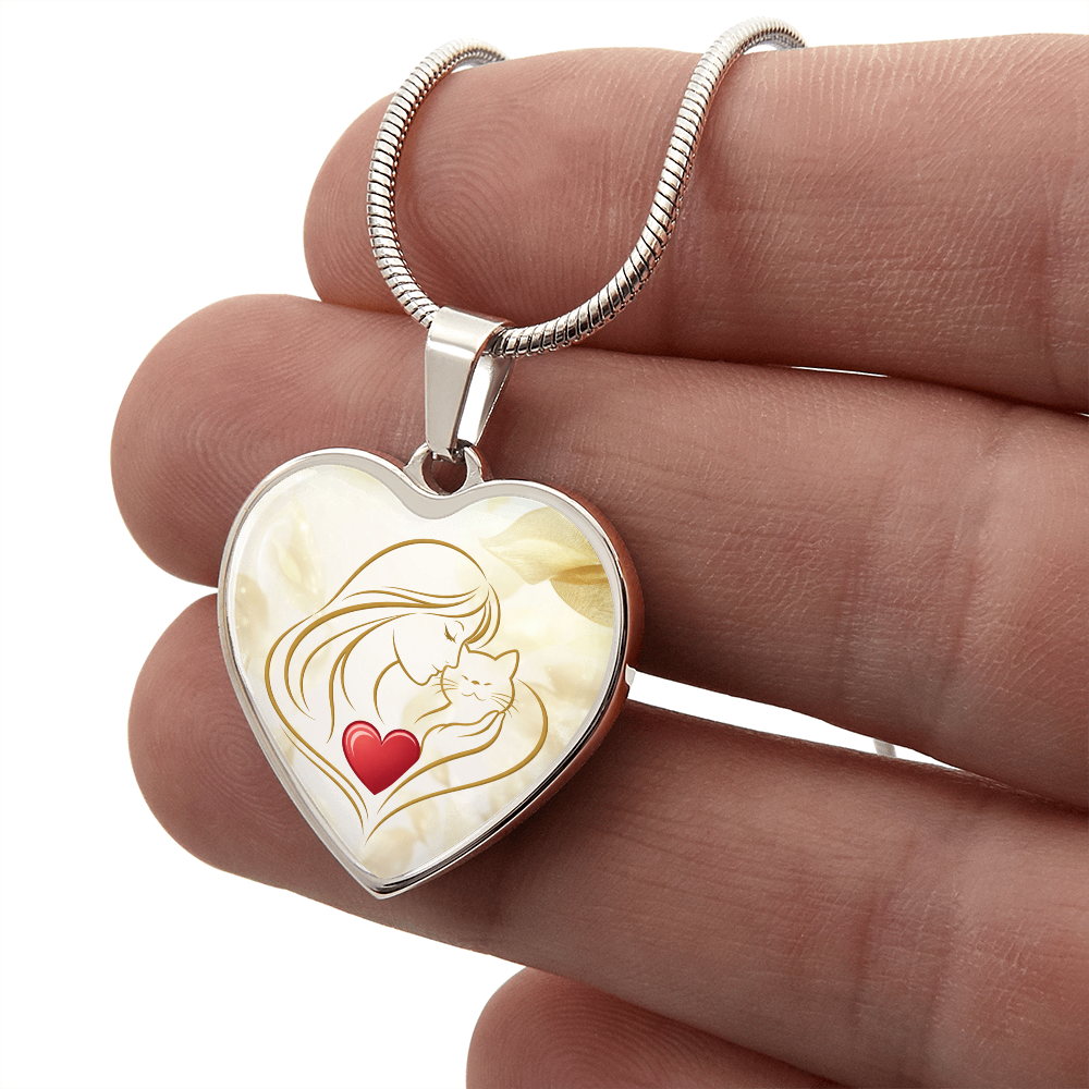 Collar de Corazón Feline Valentine – Un Recuerdo para Amantes de los Gatos