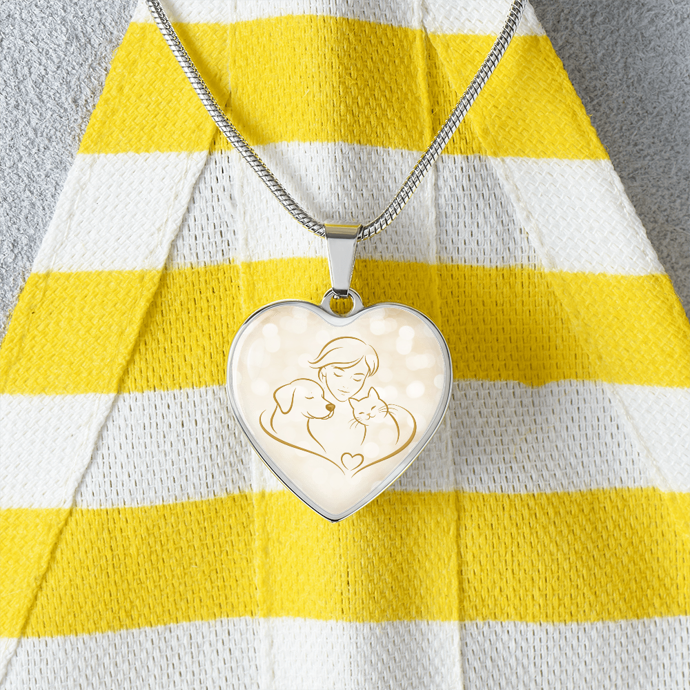 Pet Love Valentine Heart Necklace