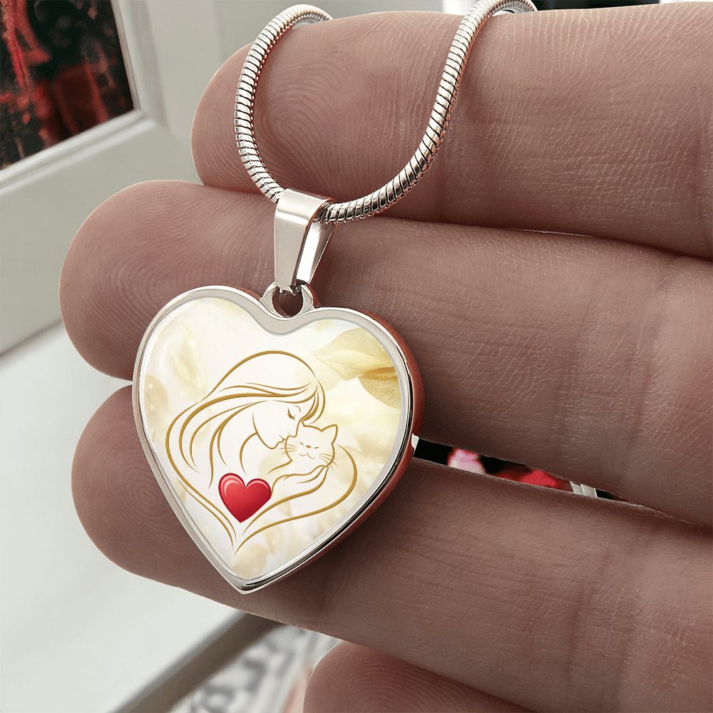 Collar de Corazón Feline Valentine – Un Recuerdo para Amantes de los Gatos