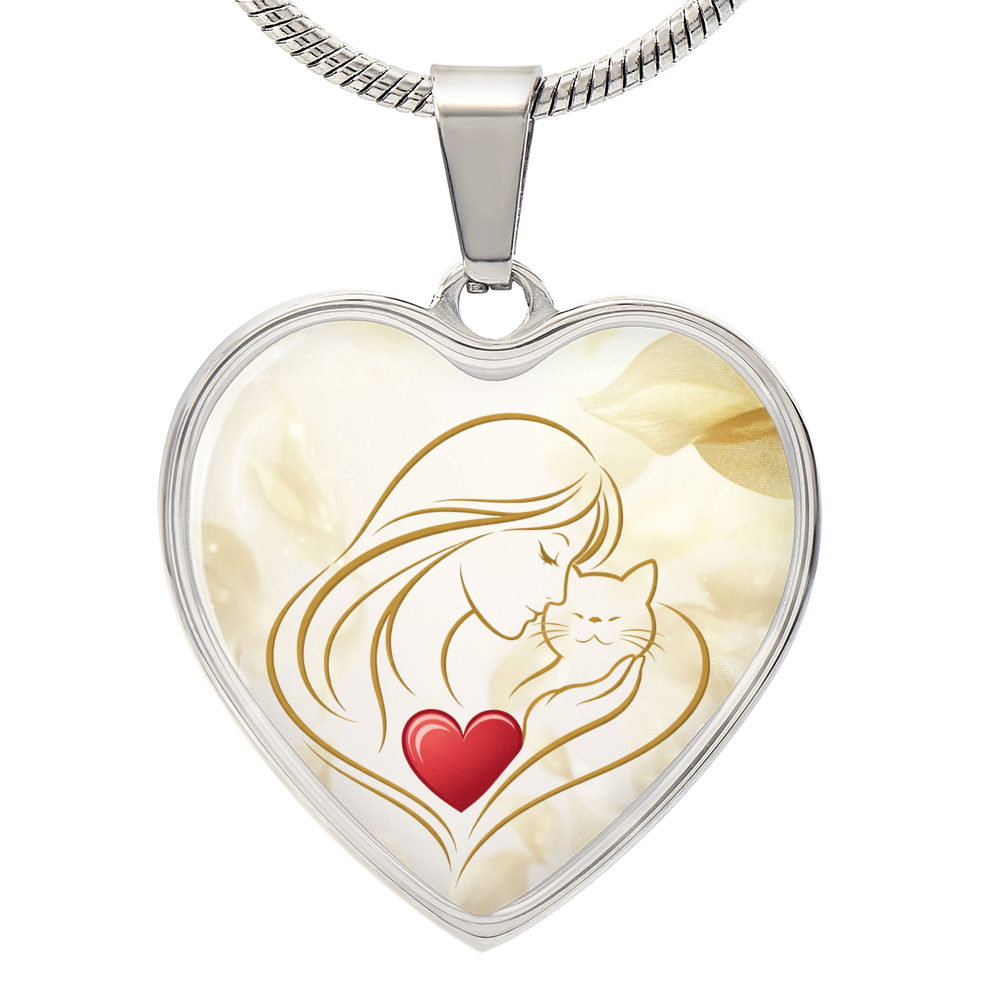 Collar de Corazón Feline Valentine – Un Recuerdo para Amantes de los Gatos