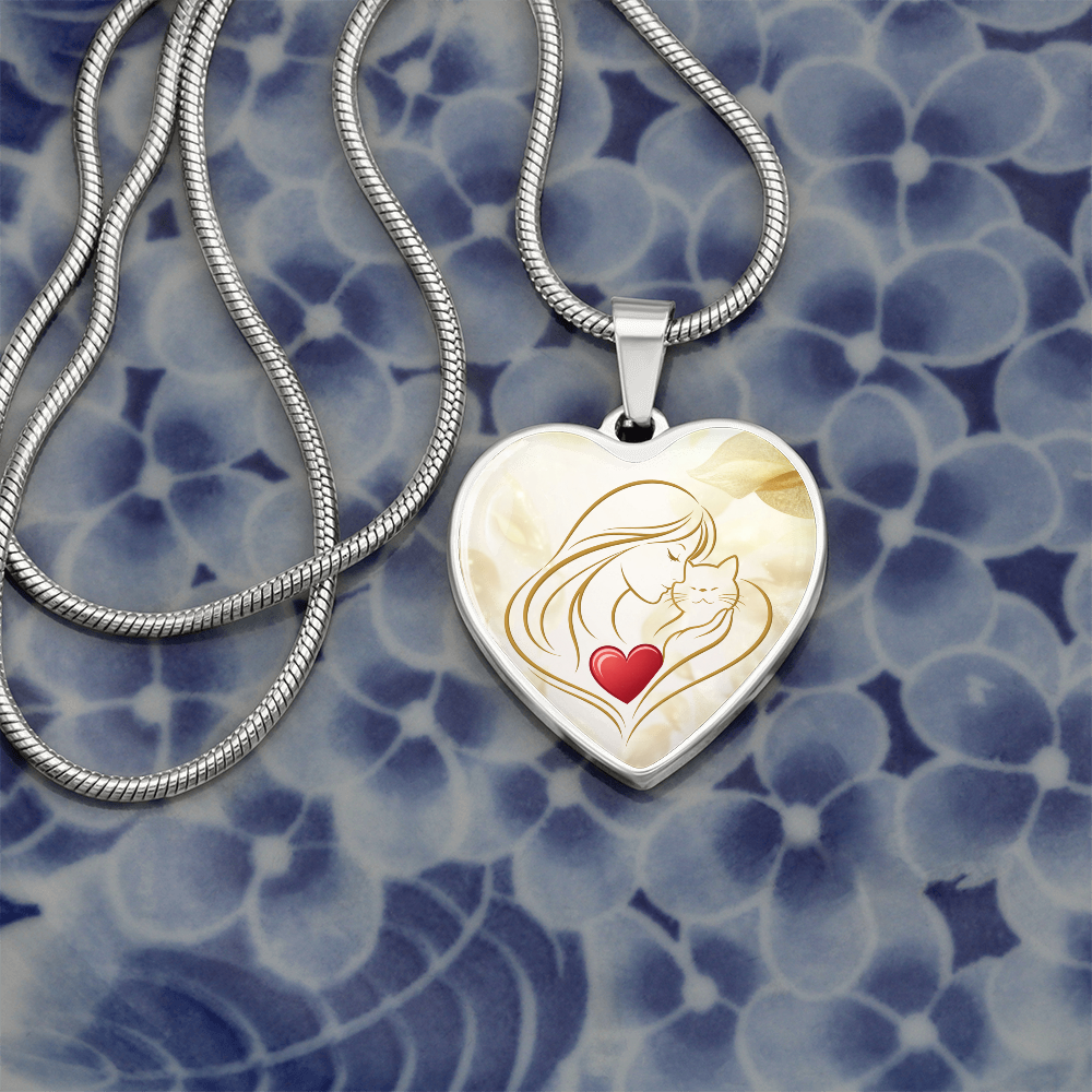 Collar de Corazón Feline Valentine – Un Recuerdo para Amantes de los Gatos