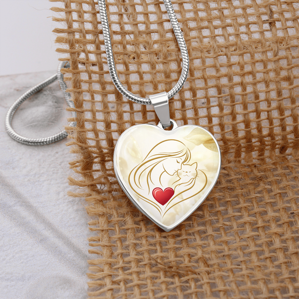 Collar de Corazón Feline Valentine – Un Recuerdo para Amantes de los Gatos