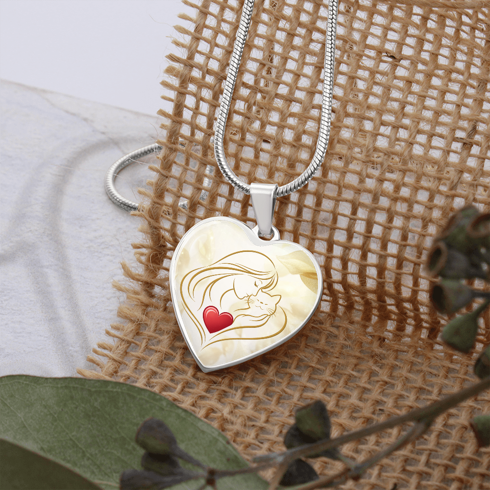 Collar de Corazón Feline Valentine – Un Recuerdo para Amantes de los Gatos