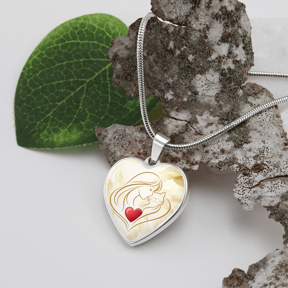 Collar de Corazón Feline Valentine – Un Recuerdo para Amantes de los Gatos