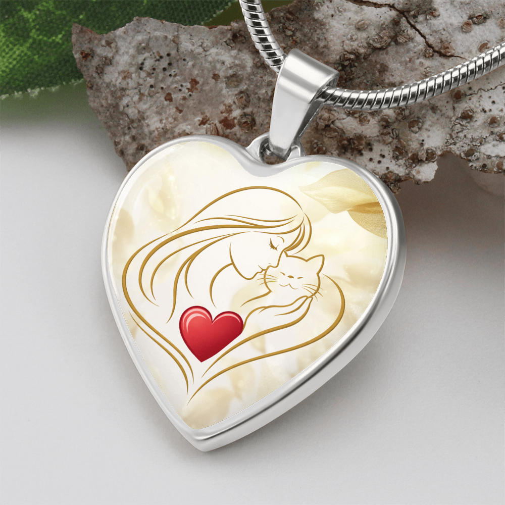 Collar de Corazón Feline Valentine – Un Recuerdo para Amantes de los Gatos