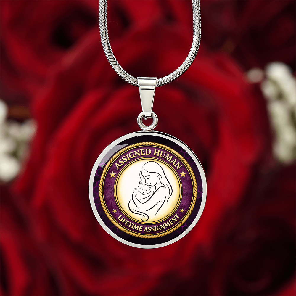 Assigned Human – Lifetime Assignment Necklace for Cat Lovers