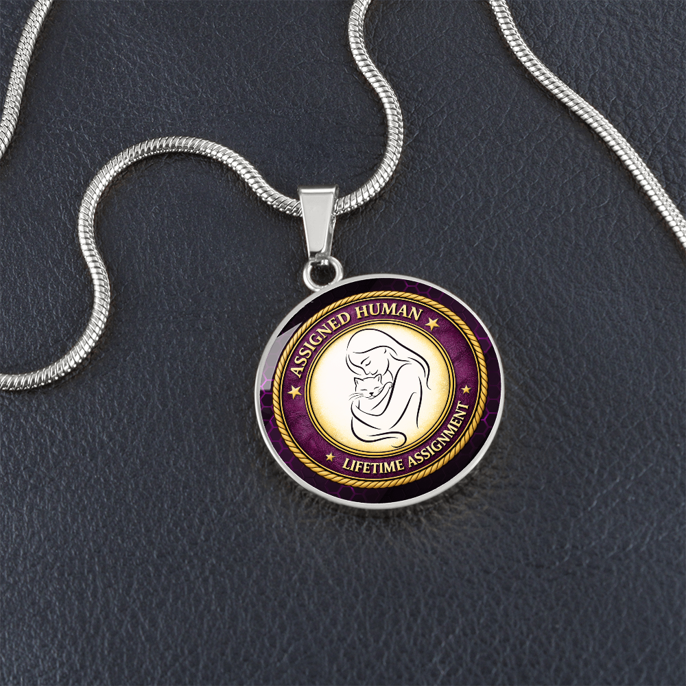 Assigned Human – Lifetime Assignment Necklace for Cat Lovers