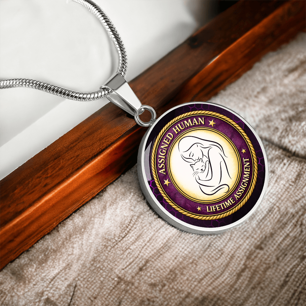 Assigned Human – Lifetime Assignment Necklace for Cat Lovers