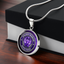 Epilepsy Warrior Round Pendant Necklace