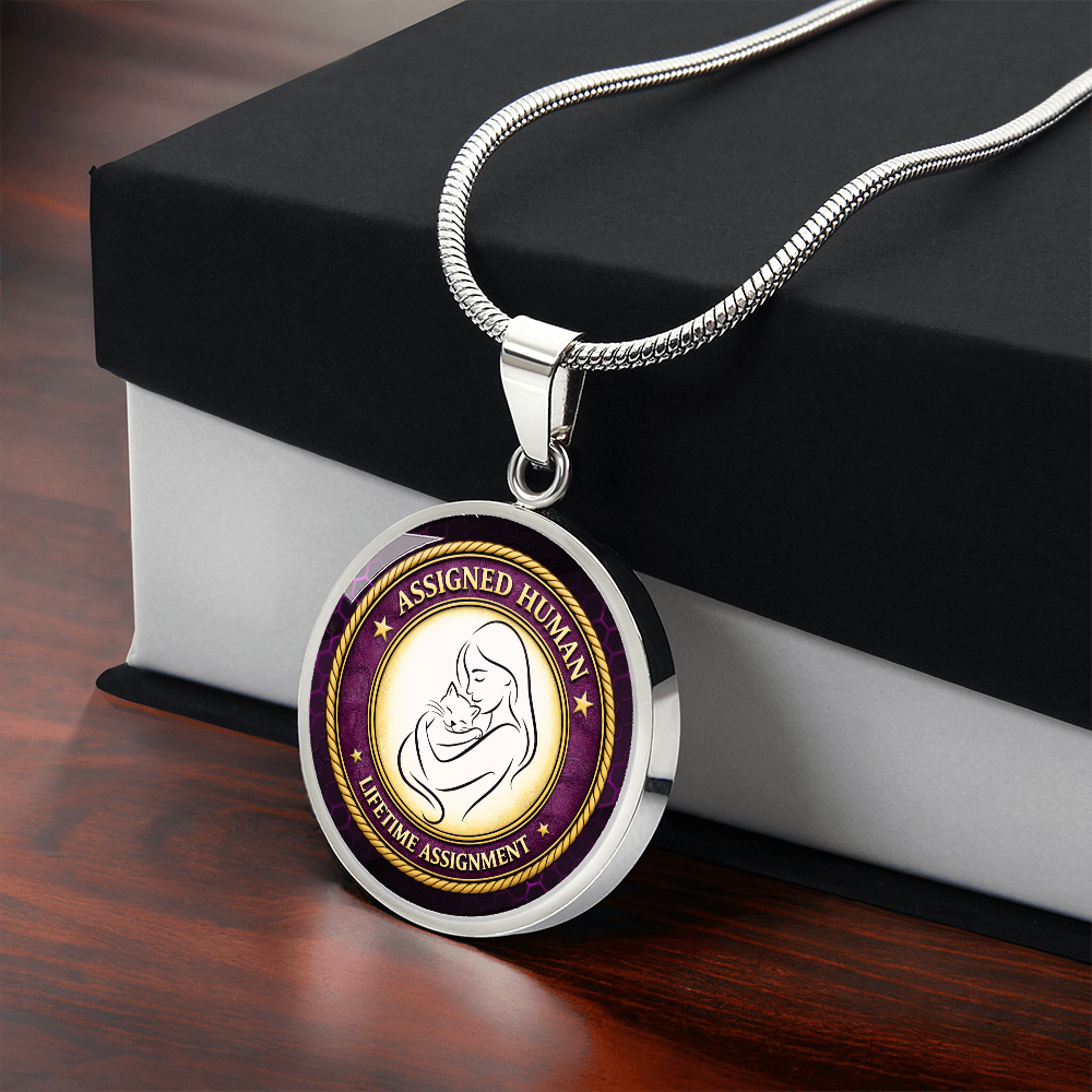 Assigned Human – Lifetime Assignment Necklace for Cat Lovers