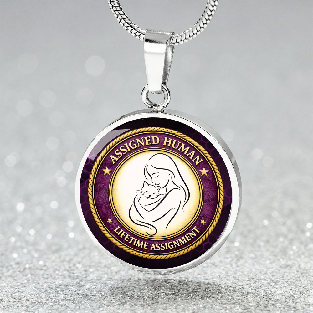 Assigned Human – Lifetime Assignment Necklace for Cat Lovers