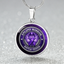 Epilepsy Warrior Round Pendant Necklace