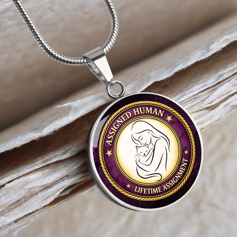 Assigned Human – Lifetime Assignment Necklace for Cat Lovers