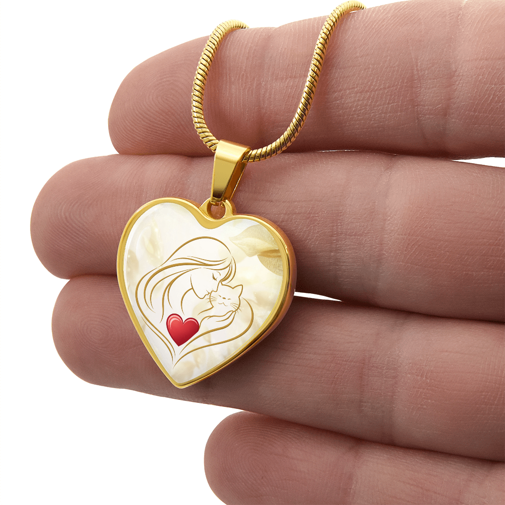 Collar de Corazón Feline Valentine – Un Recuerdo para Amantes de los Gatos