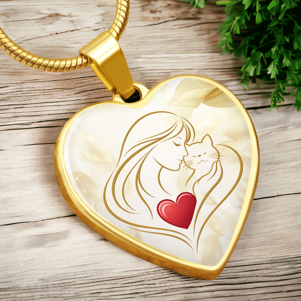 Collar de Corazón Feline Valentine – Un Recuerdo para Amantes de los Gatos