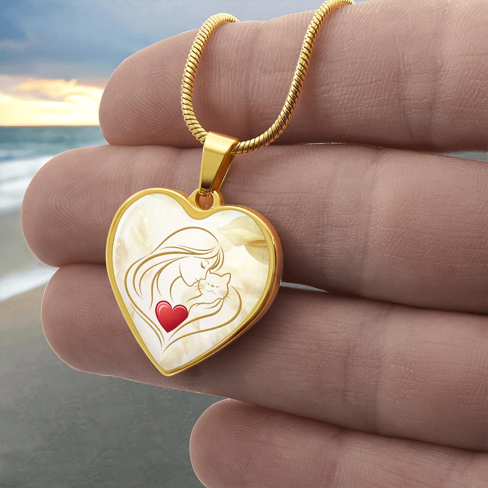 Collar de Corazón Feline Valentine – Un Recuerdo para Amantes de los Gatos