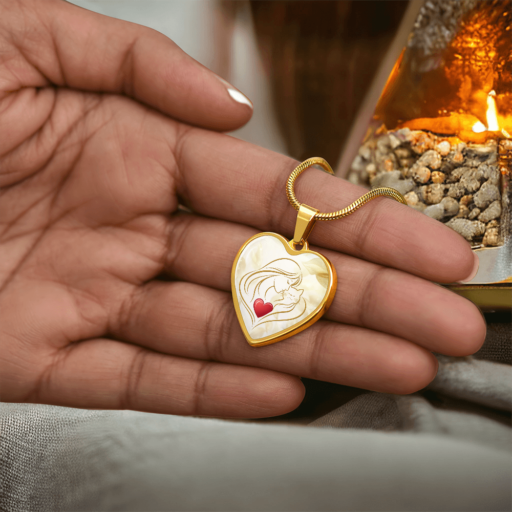 Collar de Corazón Feline Valentine – Un Recuerdo para Amantes de los Gatos