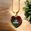 My Cat Is My Valentine Heart Pendant Necklace