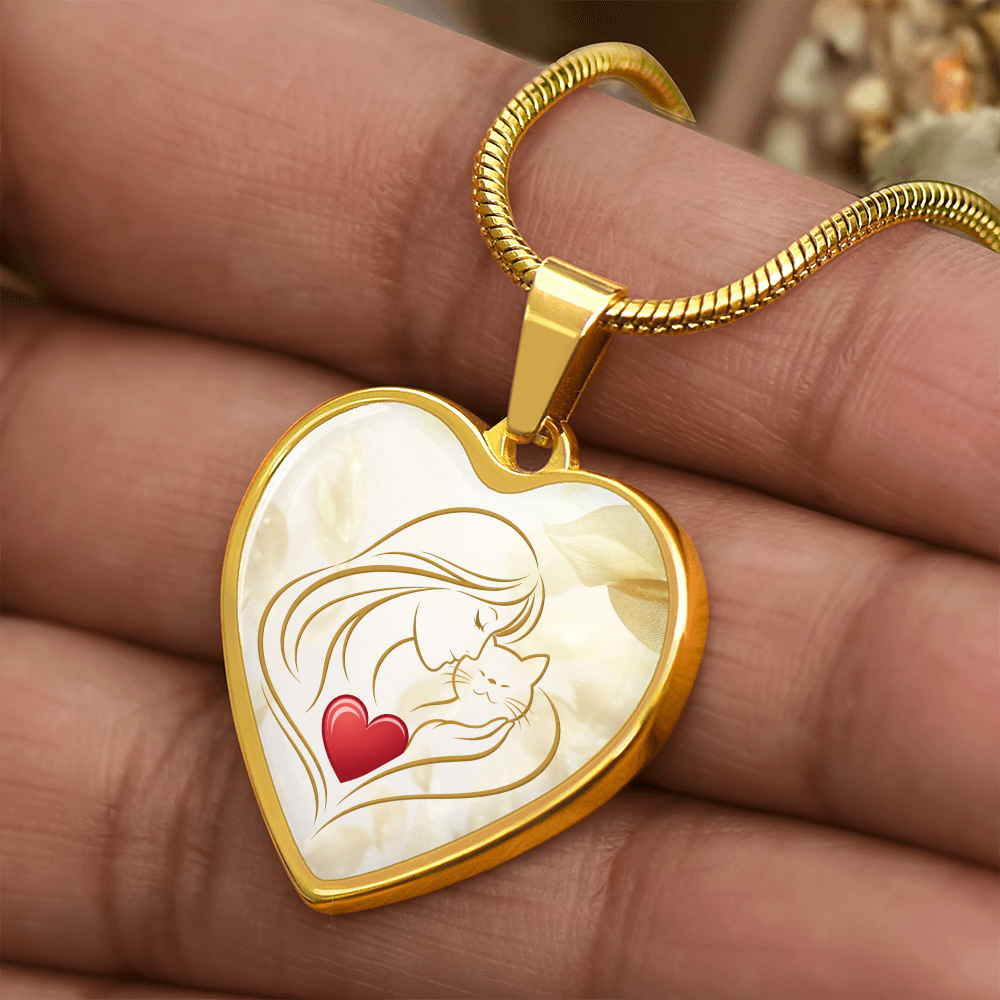 Collar de Corazón Feline Valentine – Un Recuerdo para Amantes de los Gatos