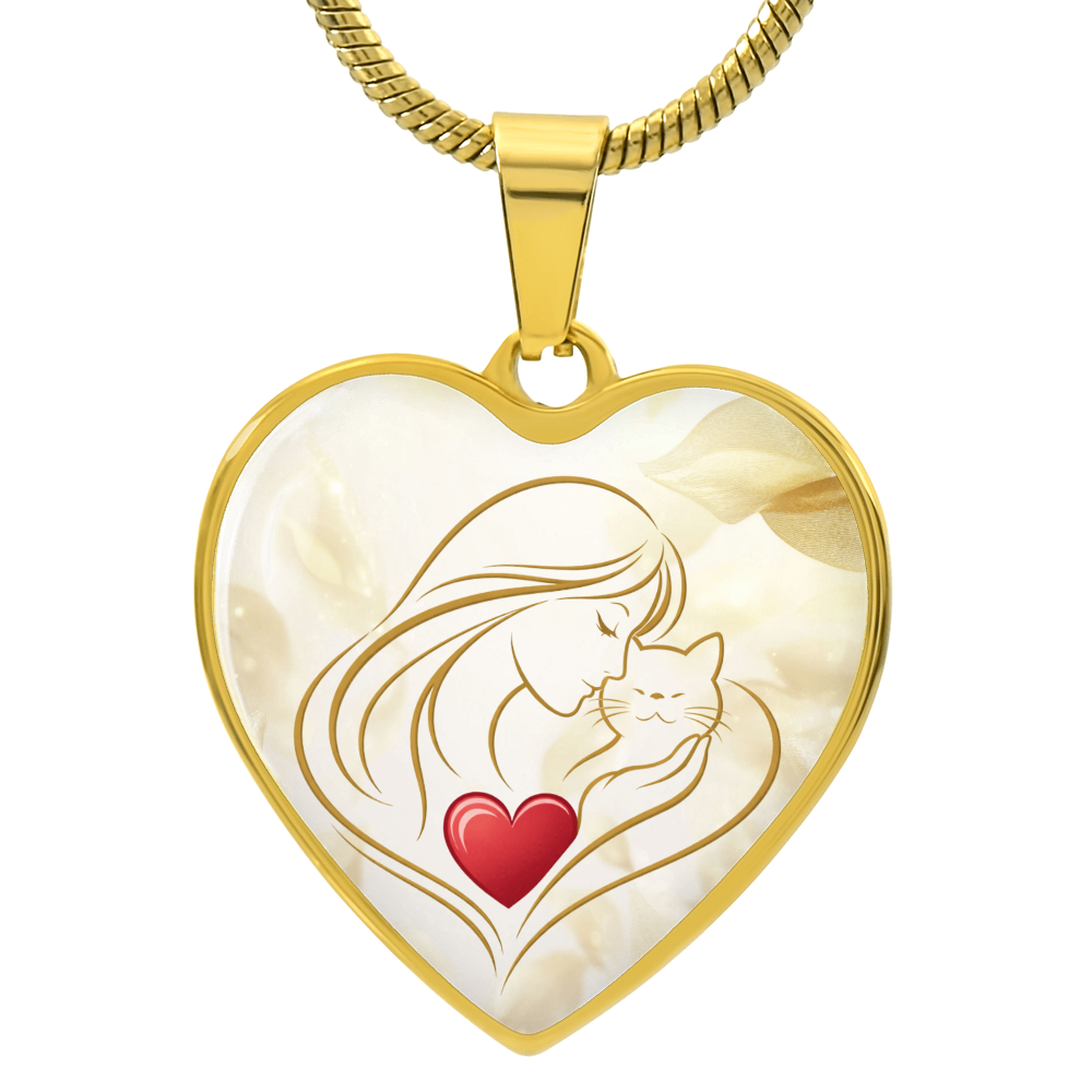 Collar de Corazón Feline Valentine – Un Recuerdo para Amantes de los Gatos