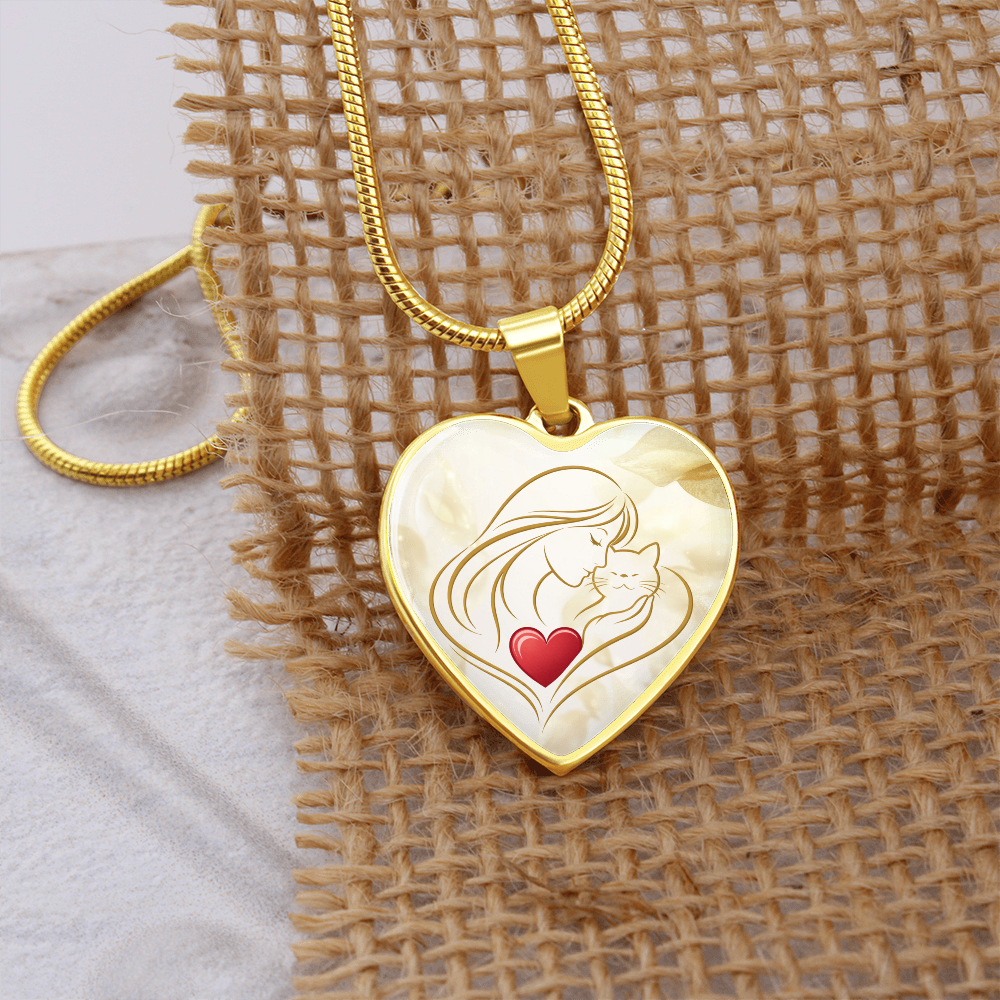 Collar de Corazón Feline Valentine – Un Recuerdo para Amantes de los Gatos