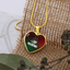 My Cat Is My Valentine Heart Pendant Necklace