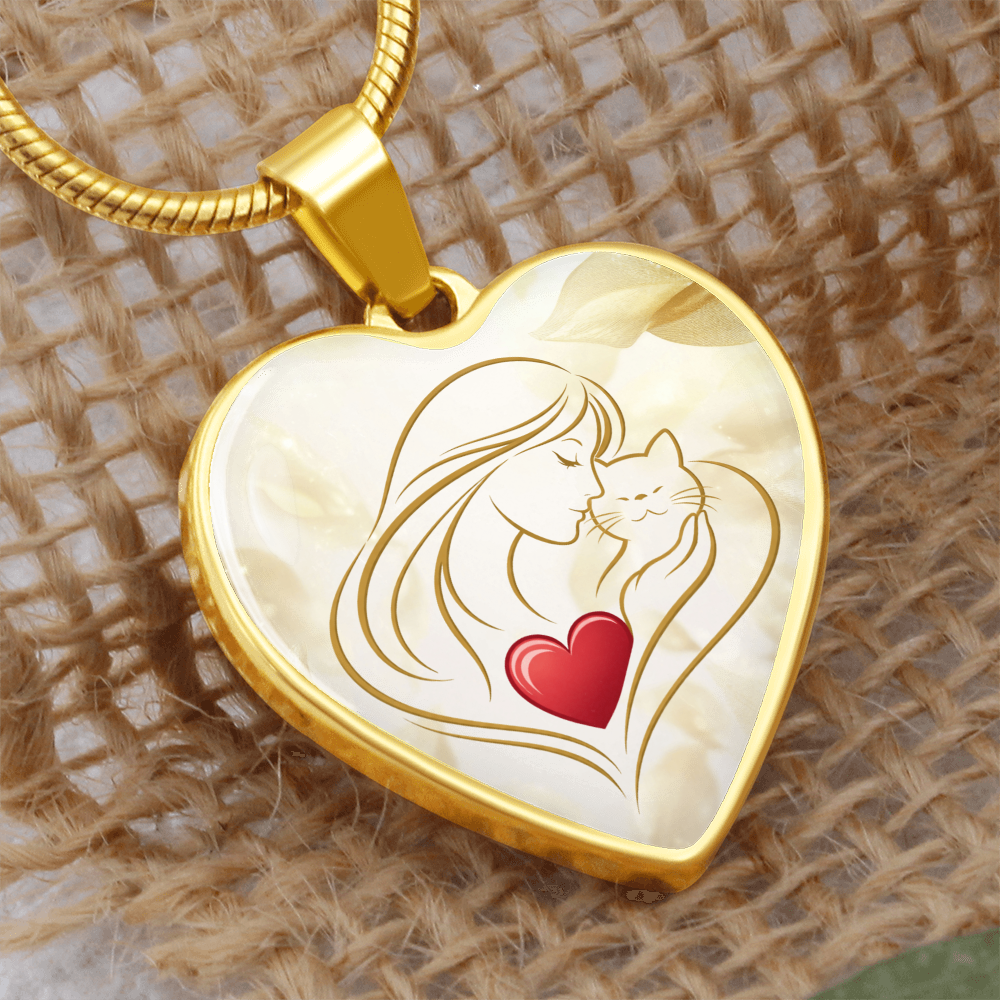 Collar de Corazón Feline Valentine – Un Recuerdo para Amantes de los Gatos